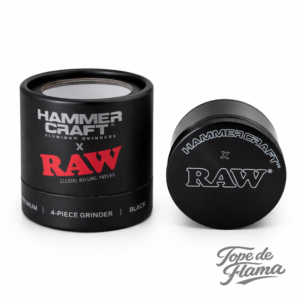 Grinder RAW Hammercraft BLACK | 4 partes | 63 mm