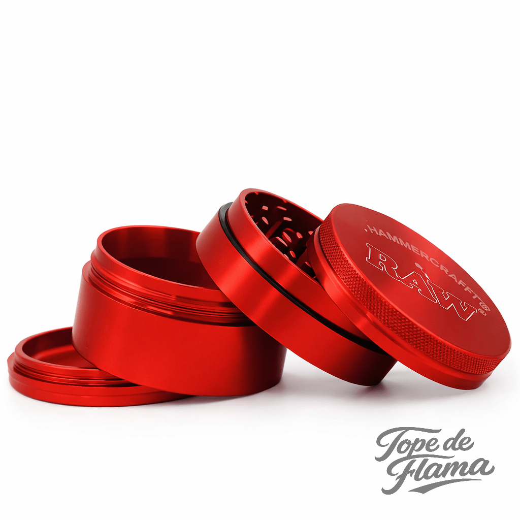 Grinder RAW Hammercraft RED | 4 partes | 63 mm