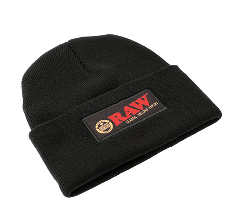 Gorro de Lana RAW Negro con bolsillo secreto