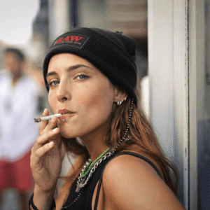 Gorro de Lana RAW Negro con bolsillo secreto