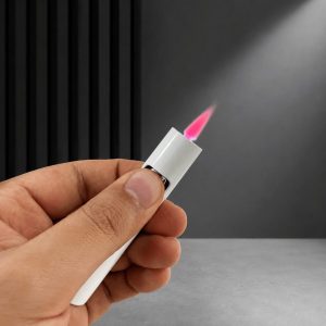 Mini encendedor antorcha de llama rosa