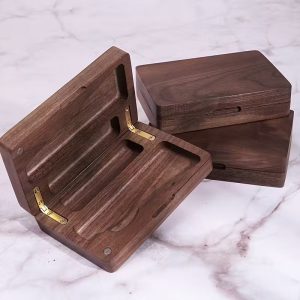 Estuche de Madera Para Armados y Encendedor