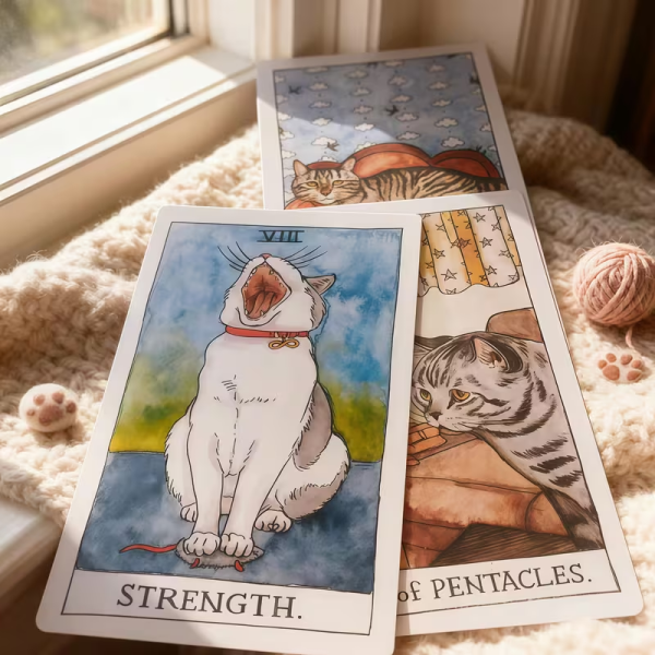 Tarot de Gatos de Megan Lynn Kott – 78 Cartas + Libro Guía