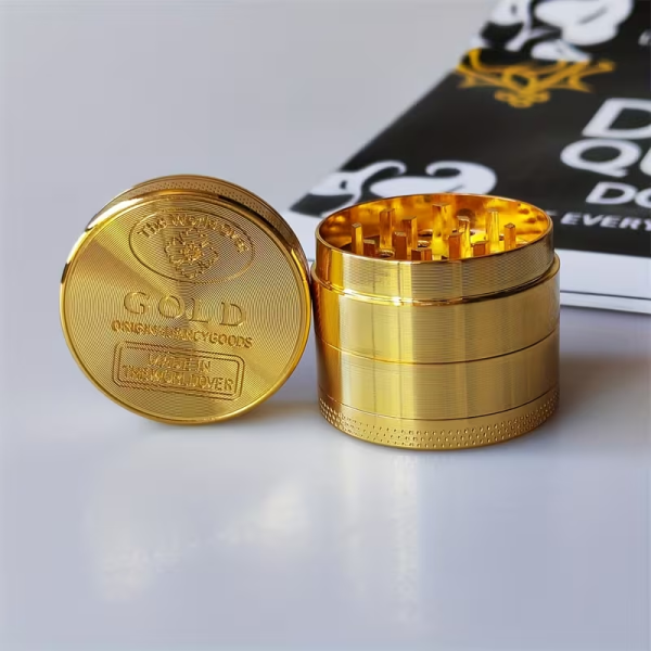 Mini Moledor de 4 partes Dorado 40mm