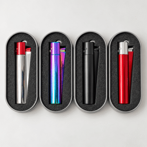 Encendedor Clipper Metálico con estuche