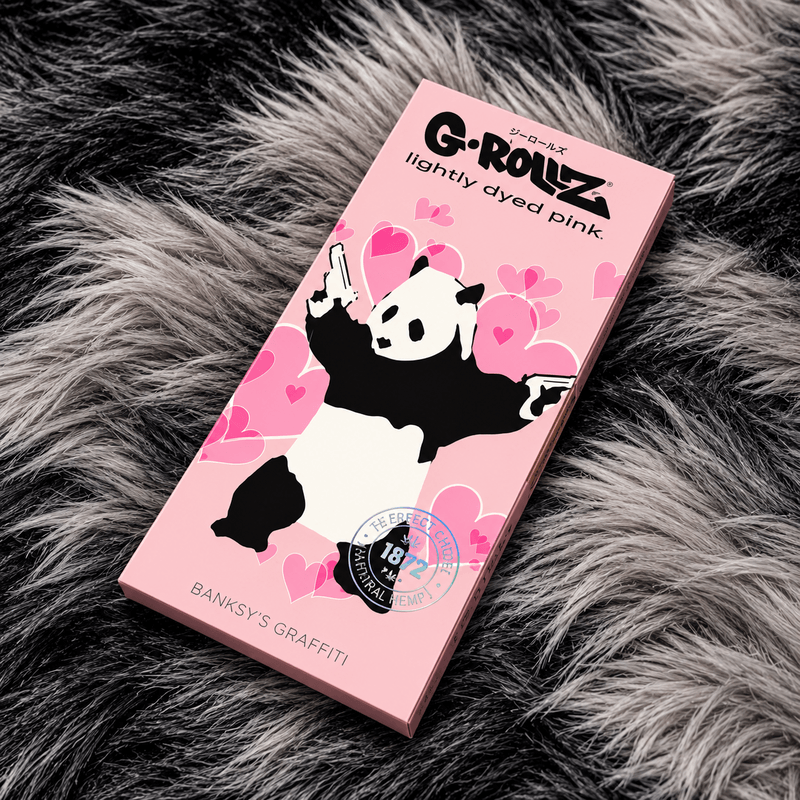 Papelillos G-Rollz King Size + Tips + Bandeja edición Banksy