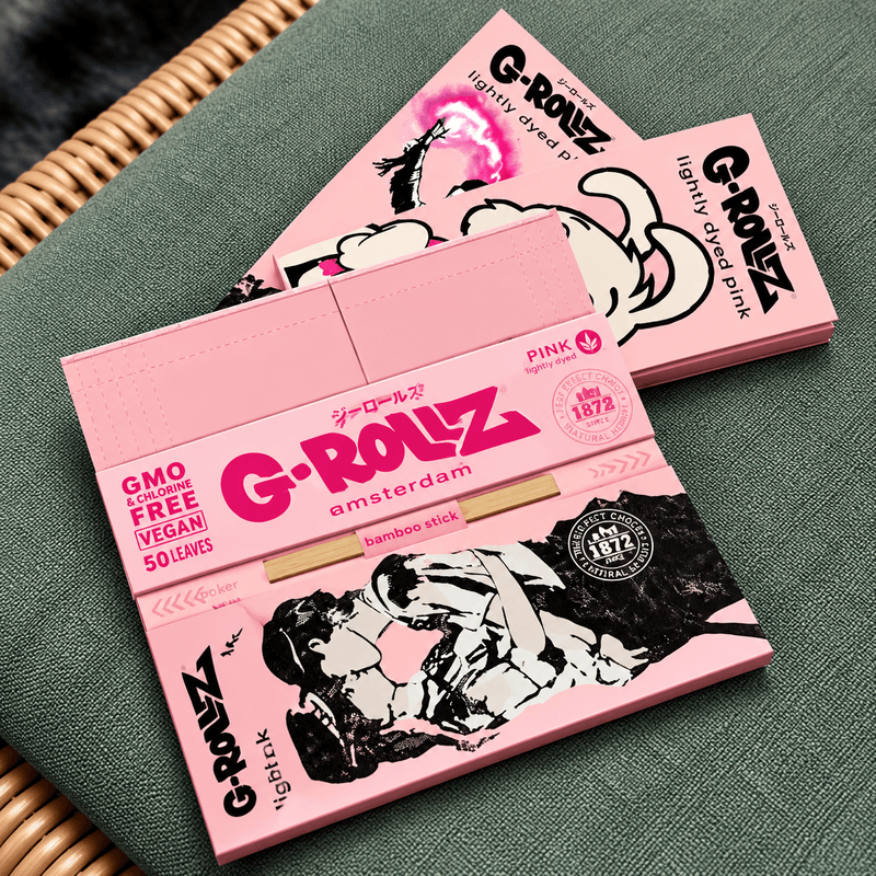 Papelillos G-Rollz King Size + Tips + Bandeja edición Banksy