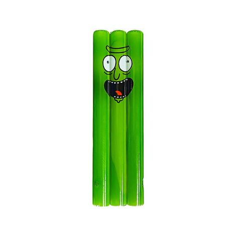 Mini pipa de vidrio Full Print, Pickle Rick!